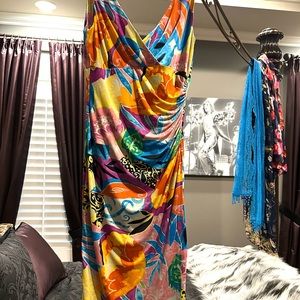 Lauren Ralph Lauren Purple Multi Color Floral Dress